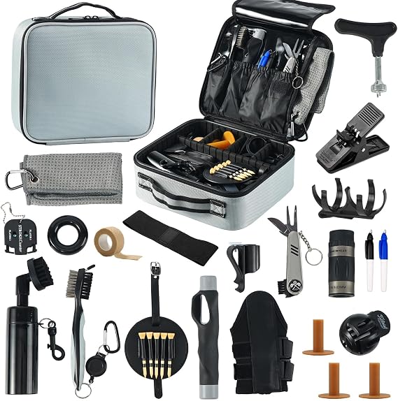 Golf Accessories Kit, Golf Kit, Golf Accessories,On-Course Golf Accessories Set, Golf Gifts for Men & Women,Golf Tees
