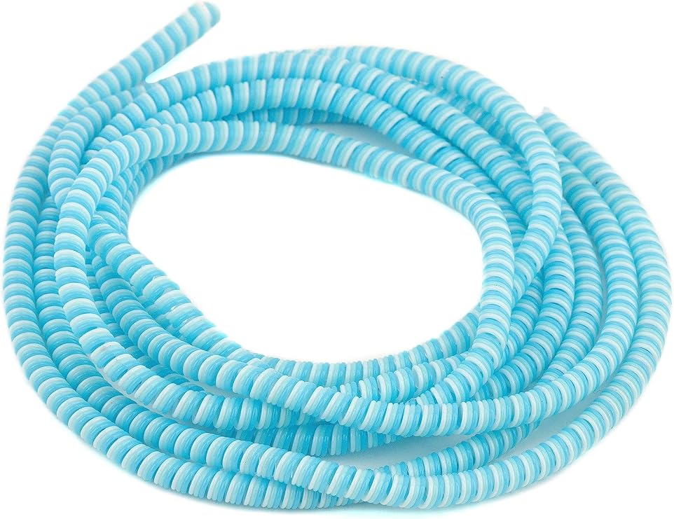 Spelt Şarj Aleti Kablosu Kablo Kordon Koruyucu Spiral Sarma Kılıf Koruma (Deniz Mavisi)