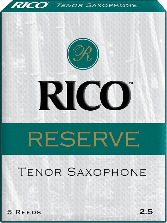 Rico Reserve Tenor Sax Reeds, Strength 2.5, 5-pack