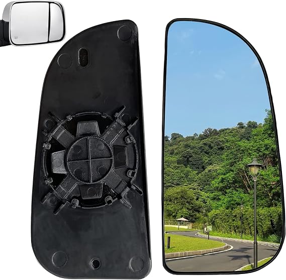 68067730AA Ram Passenger Side Lower Glass Fit for 2009-2020 Dodge Ram | Towing mirror lower glass. Convex design. Includes rear mounting bracket. Direct OEM replacement for 68067730AA.
