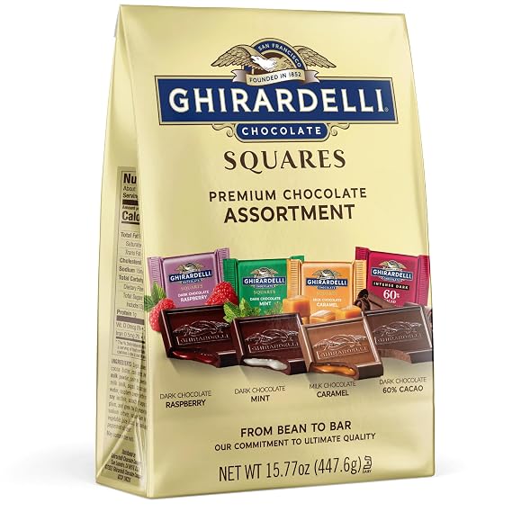 Ghirardelli Assorted Squares Bag, X-Large, 15.77 Ounce