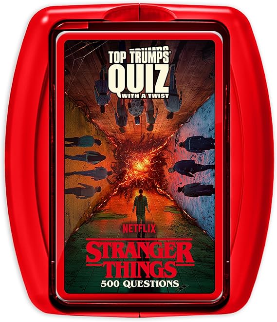Top Trumps Stranger Things: Quiz Game - Trivia Quiz - Teen Games - Great Travel Games and Road Trip Games - Trivia Outdoor Games - Family Games for Teens and Adults - 2+ Players - Ages 15+