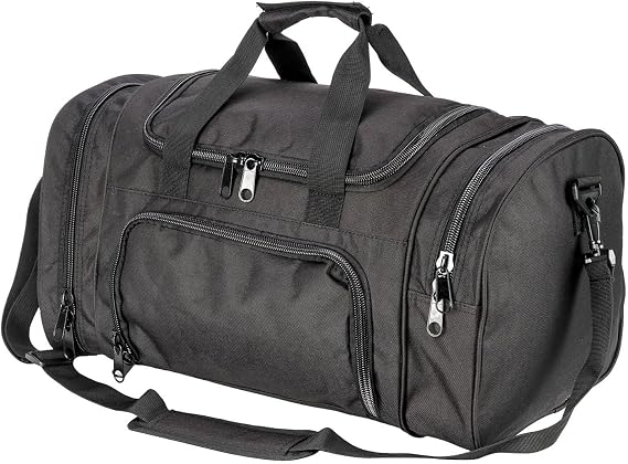 Miramrax Gym Bag Duffle Bags for Men Women with Shoes Compartment Sport Weekend Travel Overnight Carry On Bag for Tactical Military Travel Work Out Bags (Black)