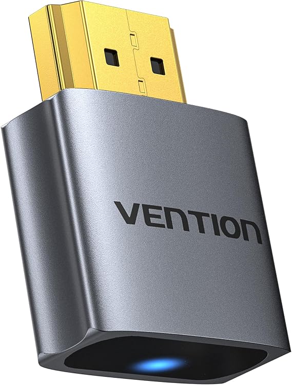 VENTION HDMI Dummy Plug 4K@60Hz, Dummy HDMI EDID Emulator for Headless Server 4K/2K/1080P, Virtual Display, Remote Desktop, AFK Gaming, Supports Intel 6th-13th Gen & NVIDIA 750Ti, Windows/macOS/Linux