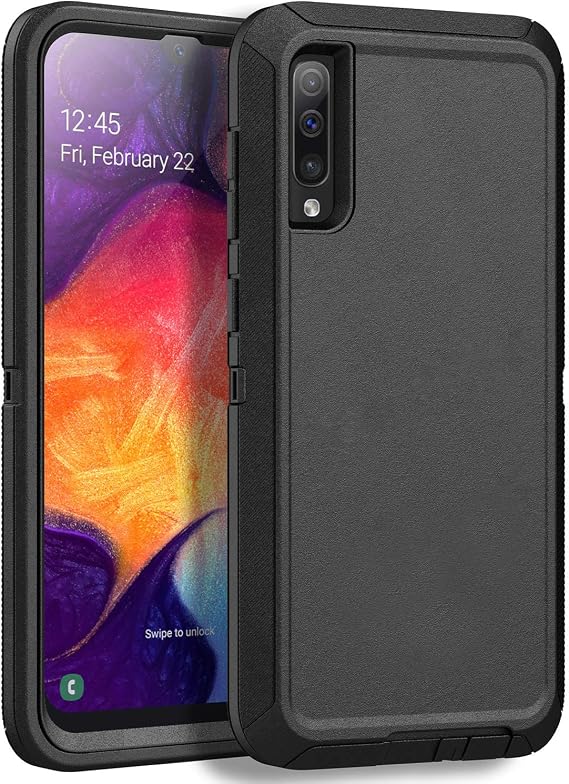 MXX Heavy Duty Case Made for Samsung Galaxy A50 - (No Screen Protector) Drop Protection Case Made for Galaxy A50/ A50s/ A30s (Black)