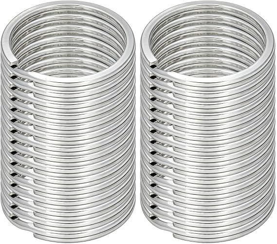 Metal Key Rings 30mm Outer Diameter Split Ring