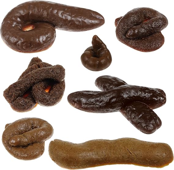 Chivao 7 Pcs Fake Poo Realistic Fake Turd Prank Poo Toy Gag,Fresh,Normal