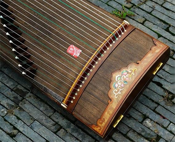 LANDTOM Dragon and Phoenix Professional paulownia wood guzheng with Dalbergiaoliveri (Old Tart Branch/Academic Name Ohmento) decoration Guzheng (163cm) for professional performers (N0.TS 810)