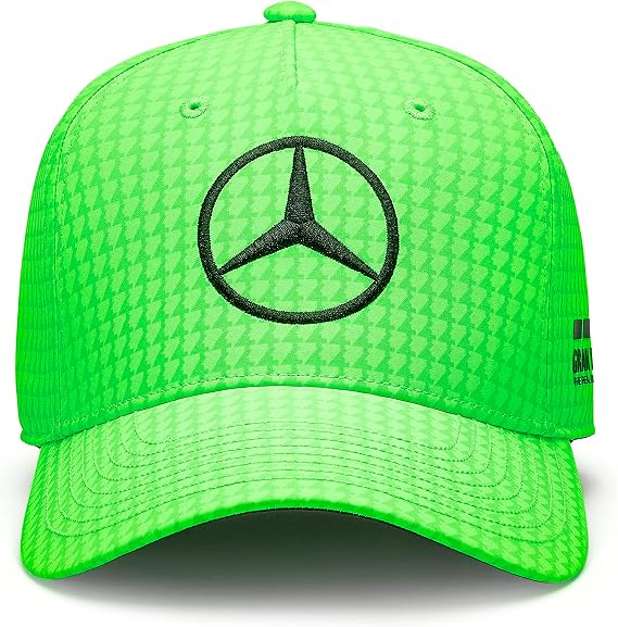 Mercedes AMG Petronas Formula One Team - Kids 2023 Lewis Hamilton Driver Cap - Neon