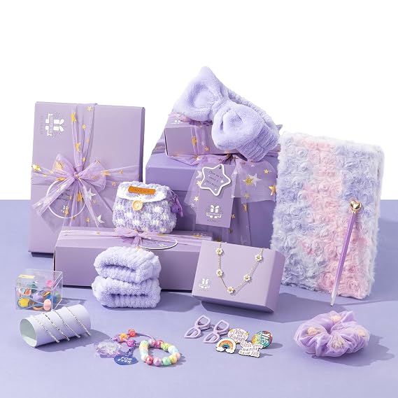 Birthday Gift for Tween & Teen Girls, 8-Piece Secret Garden Gift Box Set for Christmas, Teen Girl Trendy Stuff, Perfect for Daughter Niece Sister