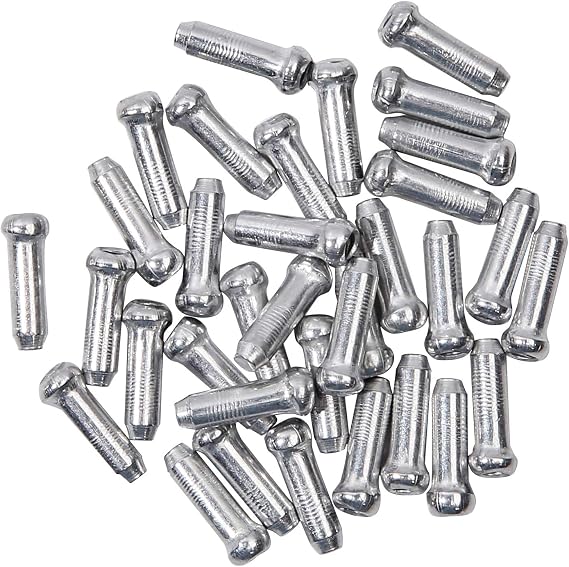 Bicycle Cable End Caps, Brake Cable Ends, Bike Cable End Crimps, Aluminum Alloy, 20PCS