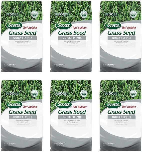 Scotts Turf Builder Grass Seed Quick Fix Mix, 3 lbs. (6-Pack)