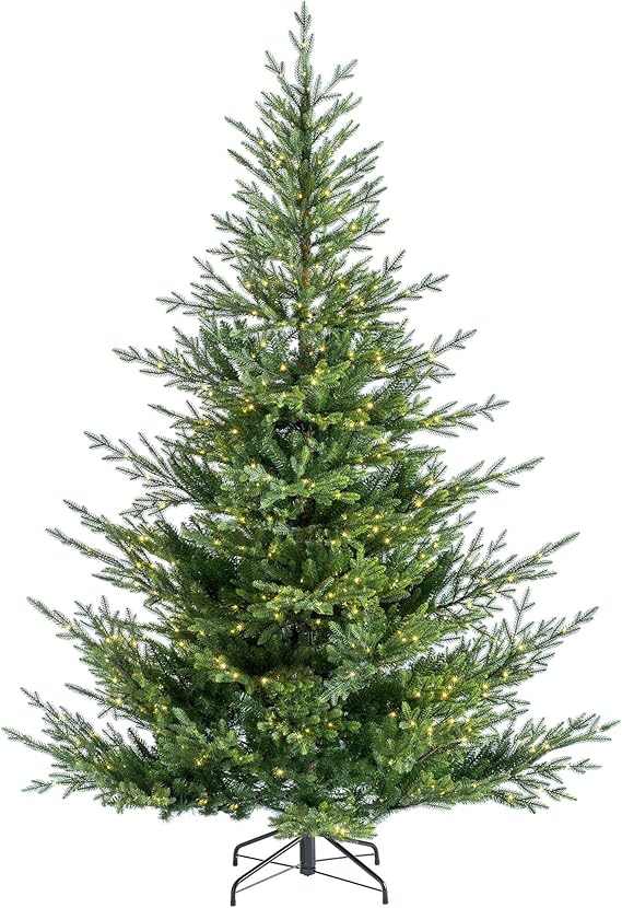 WeRChristmas Pre-Lit Douglas Fir Christmas Tree, Green, 7 ft