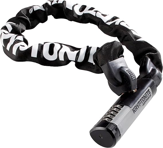 Kryptonite Kryptolok 990 Combo Chain Lock, 3ft Heavy Duty Bicycle Lock