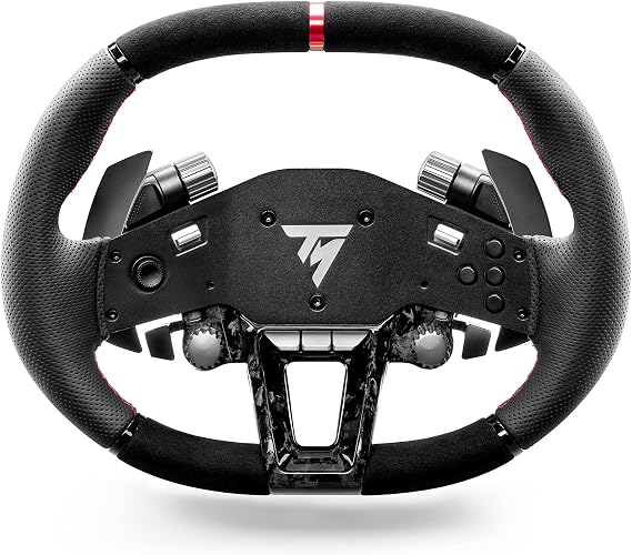 Thrustmaster Hypercar Wheel Add-On - Karbon ve Alcantara Kaplı Premium Yarış Direksiyonu - Hızlı Bırakma (Quick Release) Sistemi - PC, PS5, PS4 ve Xbox Uyumlu