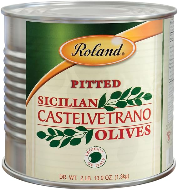 Roland Foods Castelvetrano Pitted Olives, Specialty Imported Food, 2 Lb 13.8 Oz Can