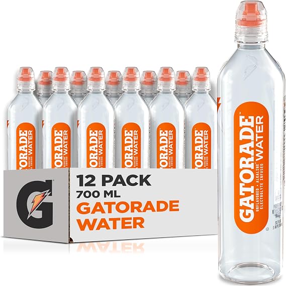 Gatorade Water, 700ML Sports Cap (Pack of 12)