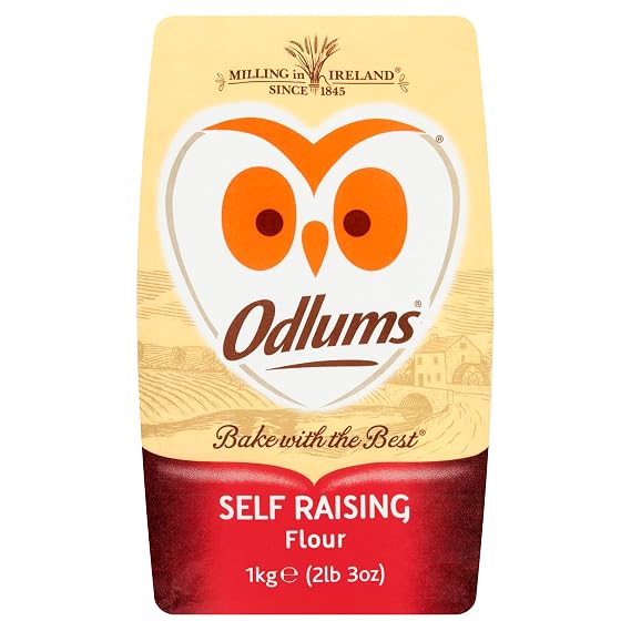 Odlums Self Raising Flour, 1kg (2.2 lbs), Milled & Packed in Ireland