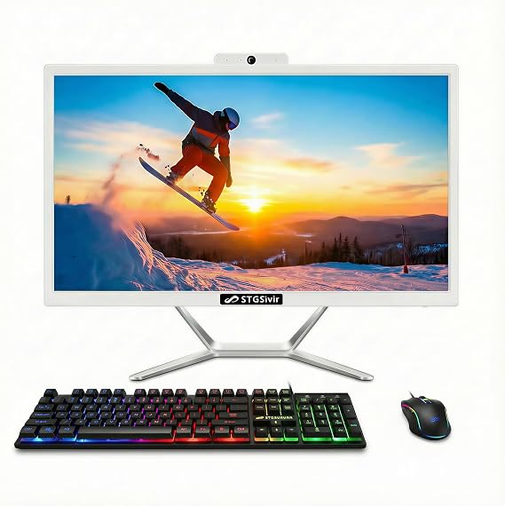 STGSivir All in One Computer PC,21.5" FHD Display,Core i5,16G RAM,512G SSD