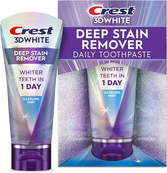 Crest 3DWhite Brilliance Deep Stain Remover Dazzling Mint Toothpaste - 2.1oz