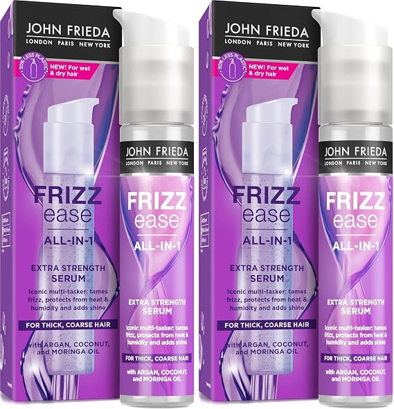 John Frieda Frizz Ease Kalın ve İnatçı Saçlar için Ekstra Güç Serum 50 ml (2 paketi)