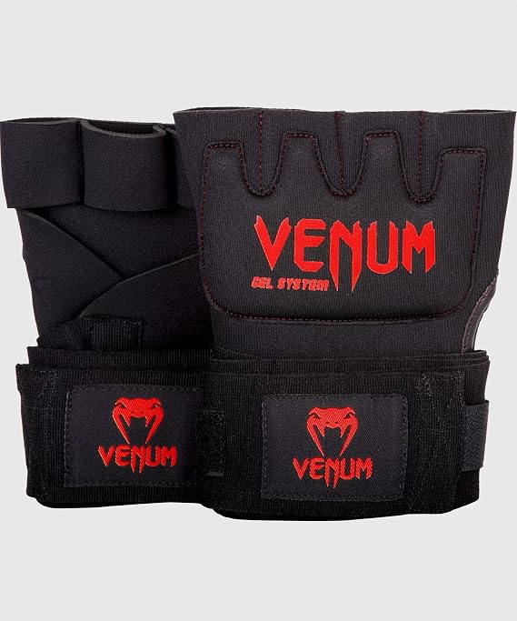 Venum Gel Kontact Quick Wraps - Black/Red - X-Large
