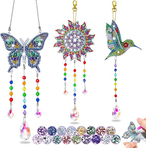 Crafts for Kids Ages 8-12, Birthday Gifts Presents Girls Diamond Art Kits