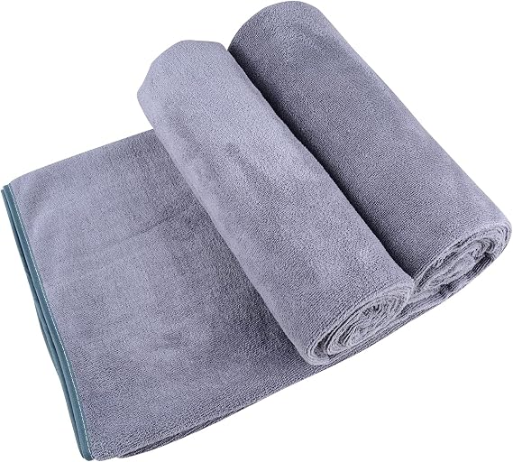 Microfiber Bath Towels, 2 Pack (30 x 60 Inch), Large Super Absorbent, Quick Fast Dry, Soft Eco-Friendly Towels for Body, Bathroom, Travel