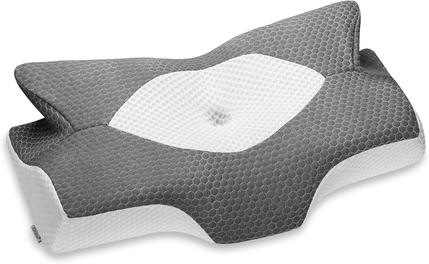 Elviros Cervical Memory Foam Pillowcase Dark Grey