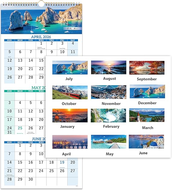 2026-2027 Calendar - JuL. 2026 - Jun. 2027, 3 Month Calendar