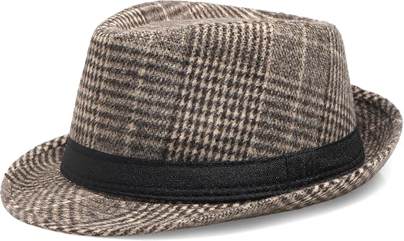 Classic Fedora Hat for Men Women Retro Gatsby Trilby Bowler Cap Jazz Hats