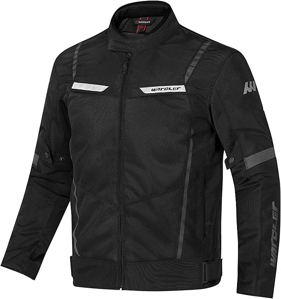TORNADO Men's Mesh Motorcycle Jacket CE Level 1 Armor Breathable Summer Riding Jacket Reflective