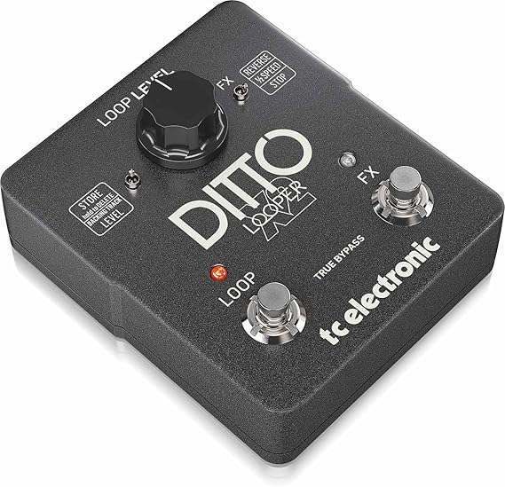 TC Electronic DITTO X2 LOOPER Highly Intuitive Looper Pedal with Dedicated Stop Button and Loop Effects