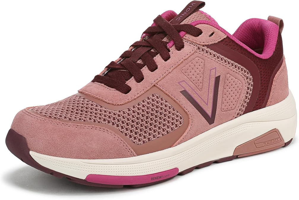 Vionic Walk Strider Knit Sneakers Boots Women's Cinderrose Knit/Suede 24.0 cm