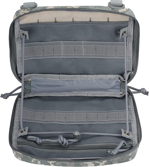 WYNEX Tactical Admin Molle Pouch, Medical EDC EMT Utility Bag Shell Design Attachment Pouches 1000D Nylon Hiking Belt Bags