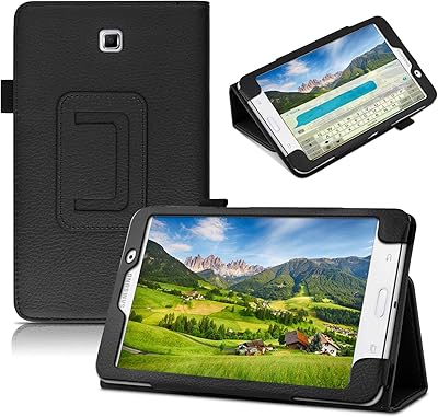 DETUOSI Slim Case for Samsung Galaxy Tab 4 7.0 2014 SM-T230T231T235, Ultra Thin Lightweight Folio Folding PU Leather Full-Body Protective Tablet Book Cover  Multi-Angle Stand  Magnetic Closure