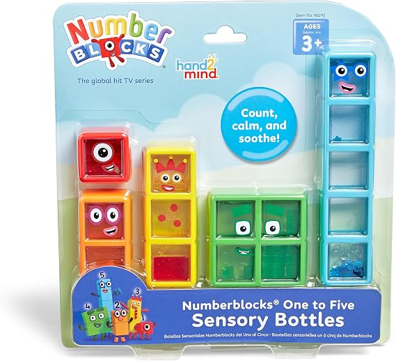 hand2mind Numberblocks One to Five Sensory Bottles, Ages 3+