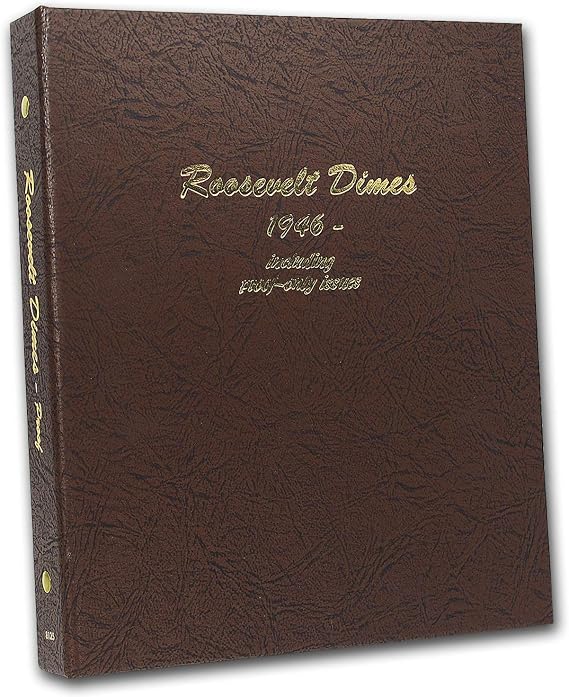 Dansco US Roosevelt Dime Coin Album 1946 - 2023 with Proof #8125