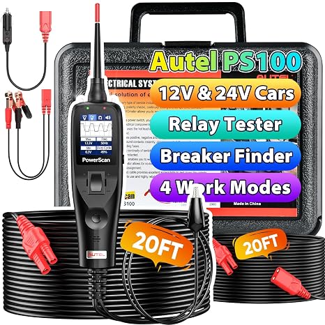 Autel PowerScan PS100 Power Circuit Probe Kit, 2026 for All 12V 24V Cars