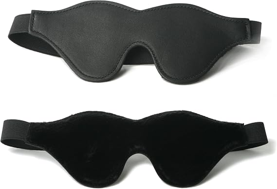 Strict Leather Black Fleece Lined Blindfold