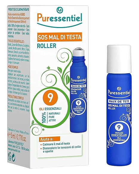 Headache Roller by Puressentiel for Unisex - 0.17 oz Rollon