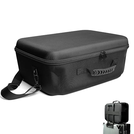 AUKURA Hard case for ps5, ps5 pro/slim,3 layer storage case, foam cushioned protective case, multiple inserts for accessories