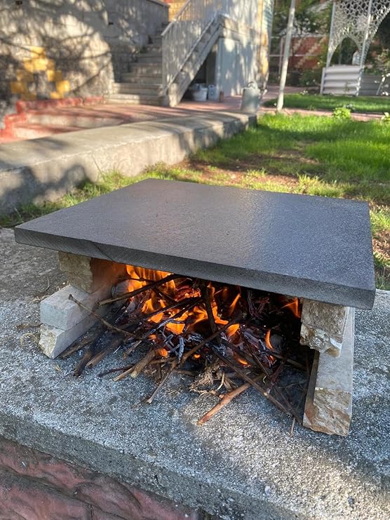 Natural Basalt Oven Stone - Full Oven Size (30x40cm), Oven Stone, Pizza Stone, Barbecue Stone, Natural Stone, Baking Stone