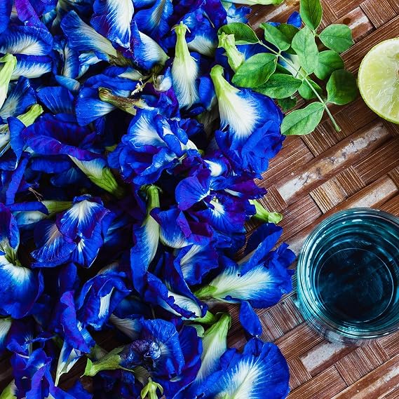 Butterfly Pea Seeds for Planting, 35 PCS Blue Flower Climbing Vine Seeds for Outdoor Gardens Fast-Growing Climbing Plant, Easy to Germinate