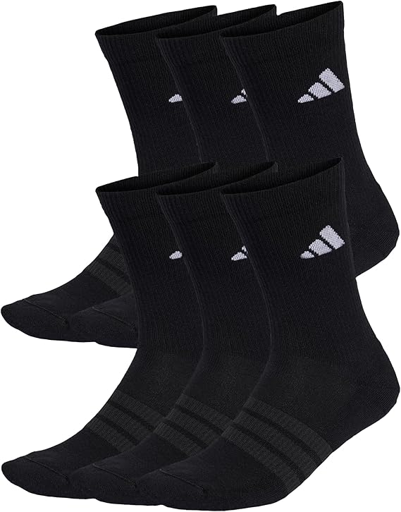 adidas Cushioned Crew Socks 6 Pairs
