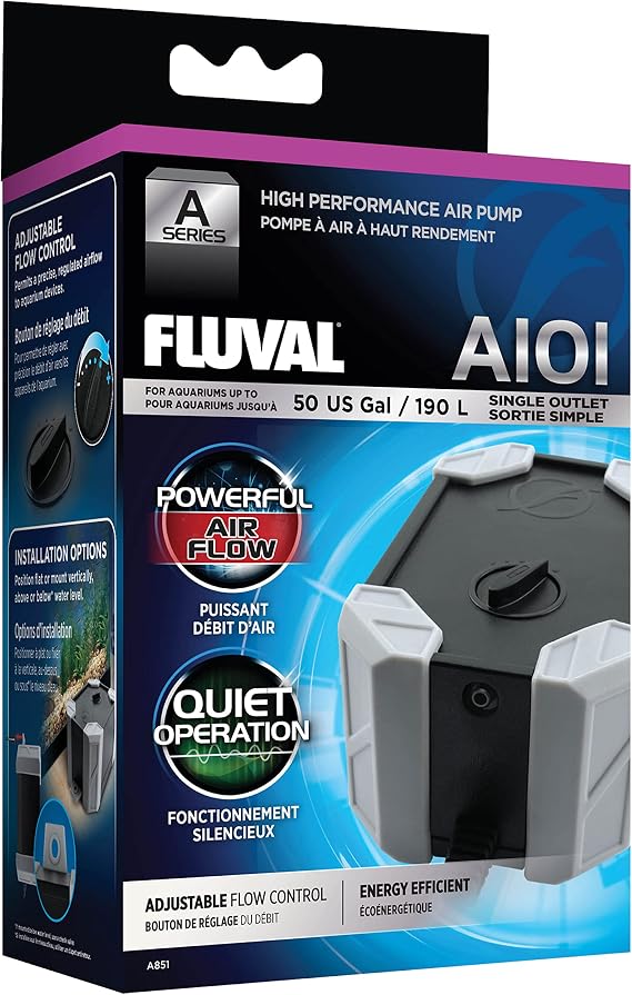 Fluval A101 Aquarium Air Pump 2.0W,Black