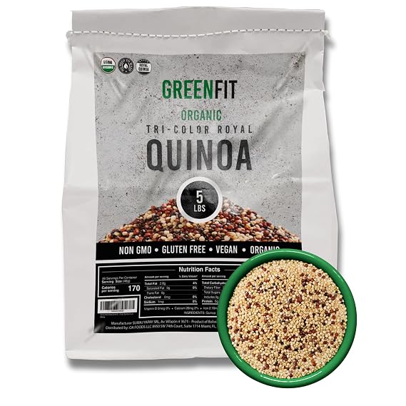 OA QUINOA Now Greenfit | Royal Organic Tri Color Quinoa (5 Lb)
