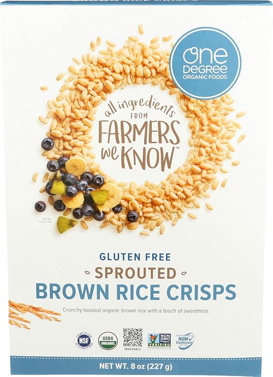Sprouted Brown Rice Crisps Cereal 8 Ounces (Case of 6)