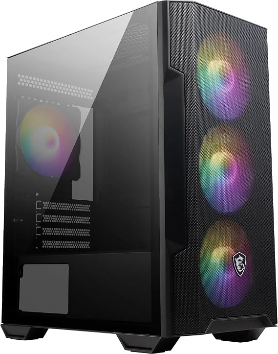 MSI MAG Forge M100R Temperli Cam Mesh 4x120mm ARGB Fan USB 3.2 Micro-ATX Tower Gaming (Oyuncu) Kasa