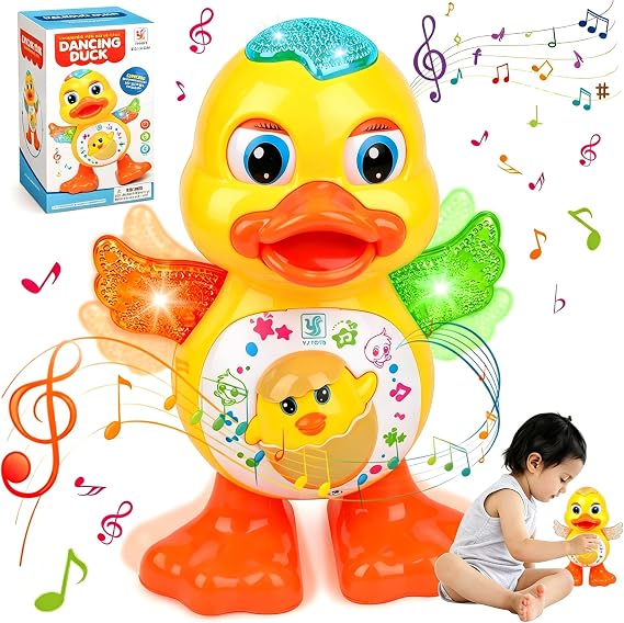 xinrongda Dancing Duck Toy, Duck Toy with Music & Lights